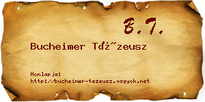 Bucheimer Tézeusz névjegykártya